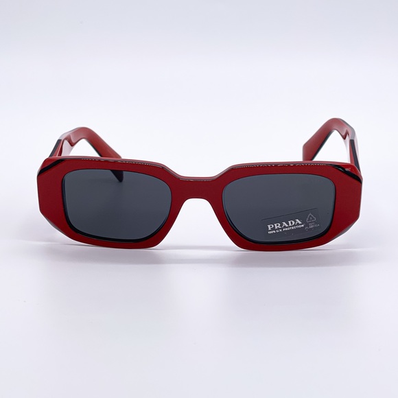 NEW PR17WS 12N5S0 PRADA SUNGLASSES SPR 17W RED UNISEX EYEWEAR PRADA PR 17WS - Picture 4 of 15